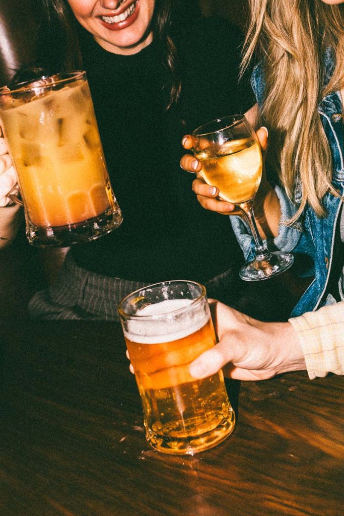 Man holding a pint of beer